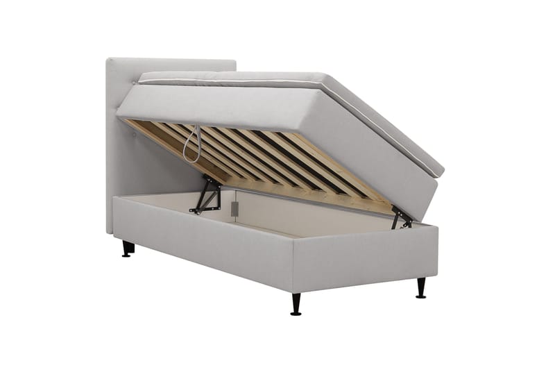 Hilton Plus Komplett Sängpaket med Förvaring 90x200 cm - Grå - Möbler - Säng - Kontinentalsäng