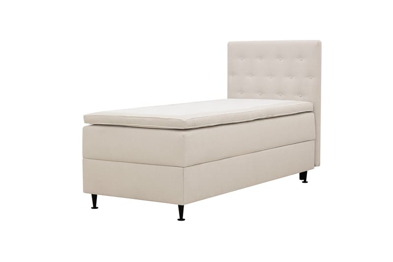 Hilton Plus Komplett Sängpaket med Förvaring 90x200 cm - Ljusbeige - Möbler - Säng - Kontinentalsäng