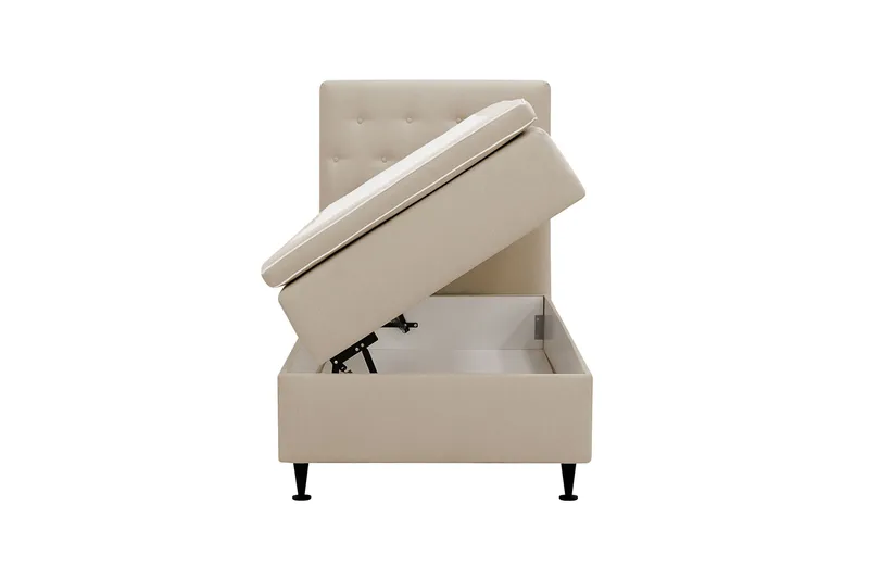 Hilton Plus Komplett Sängpaket med Förvaring 90x200 cm - Beige - Möbler - Säng - Kontinentalsäng