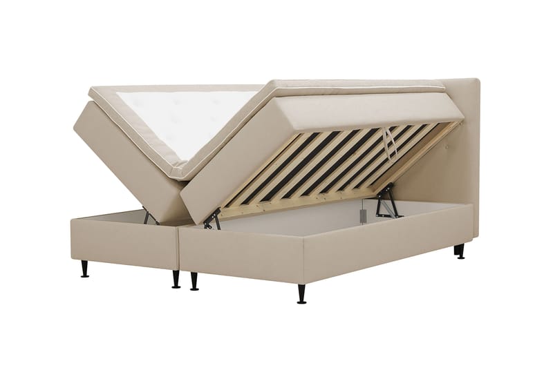 Hilton Plus Komplett Sängpaket med Förvaring 160x200 cm - Beige - Möbler - Säng - Kontinentalsäng