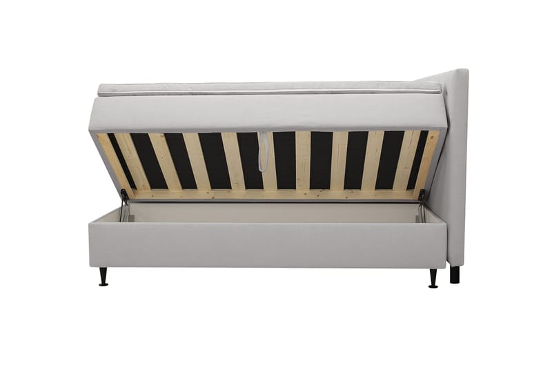 Hilton Plus Komplett Sängpaket med Förvaring 160x200 cm - Grå - Möbler - Säng - Kontinentalsäng