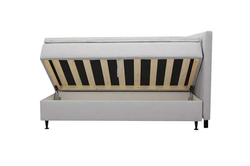 Hilton Plus Komplett Sängpaket med Förvaring 160x200 cm - Grå - Möbler - Säng - Kontinentalsäng