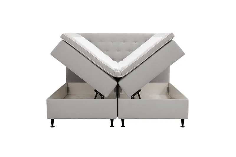 Hilton Plus Komplett Sängpaket med Förvaring 180x200 cm - Grå - Möbler - Säng - Kontinentalsäng