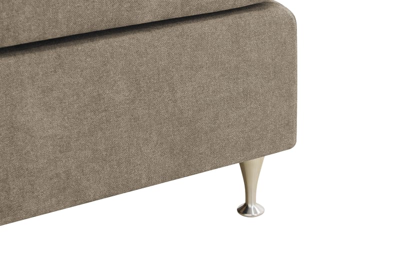 Hilton Premium Komplett Sängpaket 180x200 cm Kontinentalsäng med Sänggavel - Ljusbrun Tyg - Möbler - Säng - Kontinentalsäng