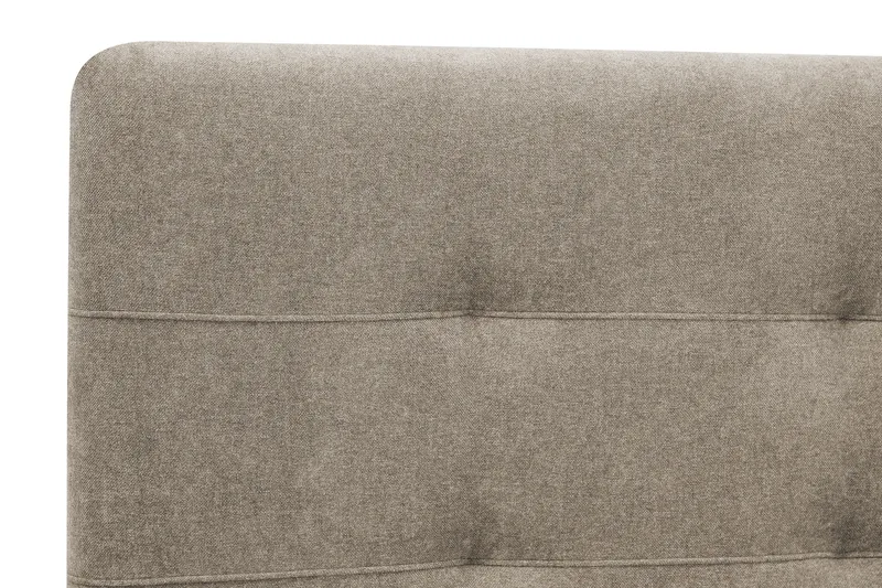 Hilton Premium Komplett Sängpaket 160x200 cm Kontinentalsäng med Sänggavel - Ljusbrun Tyg - Möbler - Säng - Kontinentalsäng