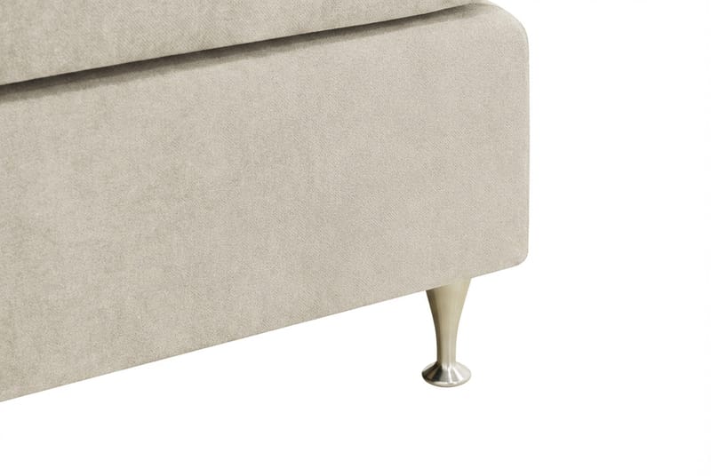 Hilton Premium Komplett Sängpaket 180x200 cm Kontinentalsäng med Sänggavel - Beige Tyg - Möbler - Säng - Kontinentalsäng