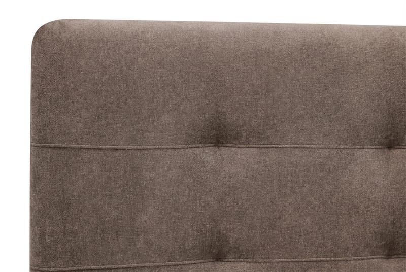 Hilton Premium Komplett Sängpaket 160x200 cm Kontinentalsäng med Sänggavel - Brun Tyg - Möbler - Säng - Kontinentalsäng