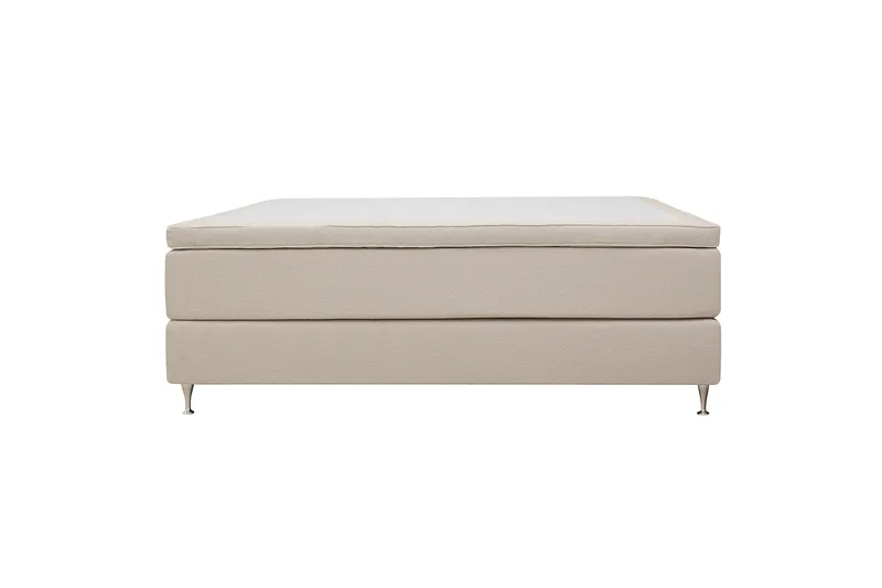 Hilton Premium Kontinentalsäng 160x200 cm - Ljusbeige Bouclé - Möbler - Säng - Kontinentalsäng