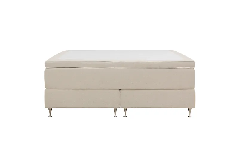 Hilton Premium Kontinentalsäng 180x200 cm - Ljusbeige Bouclé - Möbler - Säng - Kontinentalsäng