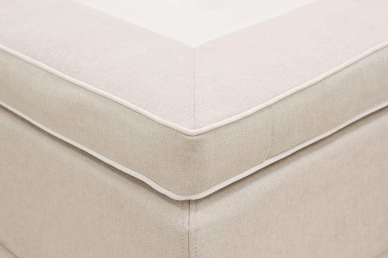 Hilton Premium Komplett Sängpaket 160x200 cm Kontinentalsäng med Sänggavel - Ljusbeige Tyg - Möbler - Säng - Kontinentalsäng