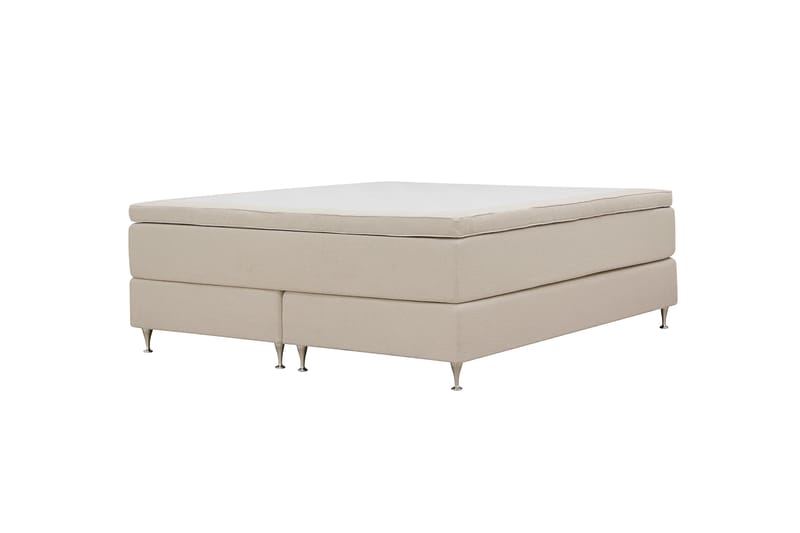 Hilton Premium Kontinentalsäng 160x200 cm - Ljusbeige Bouclé - Möbler - Säng - Kontinentalsäng