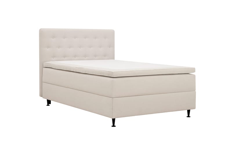 Hilton Plus Komplett Sängpaket med Förvaring 120x200 cm - Ljusbeige - Möbler - Säng - Kontinentalsäng