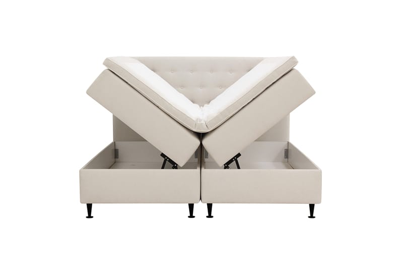Hilton Plus Komplett Sängpaket med Förvaring 180x200 cm - Ljusbeige - Möbler - Säng - Kontinentalsäng