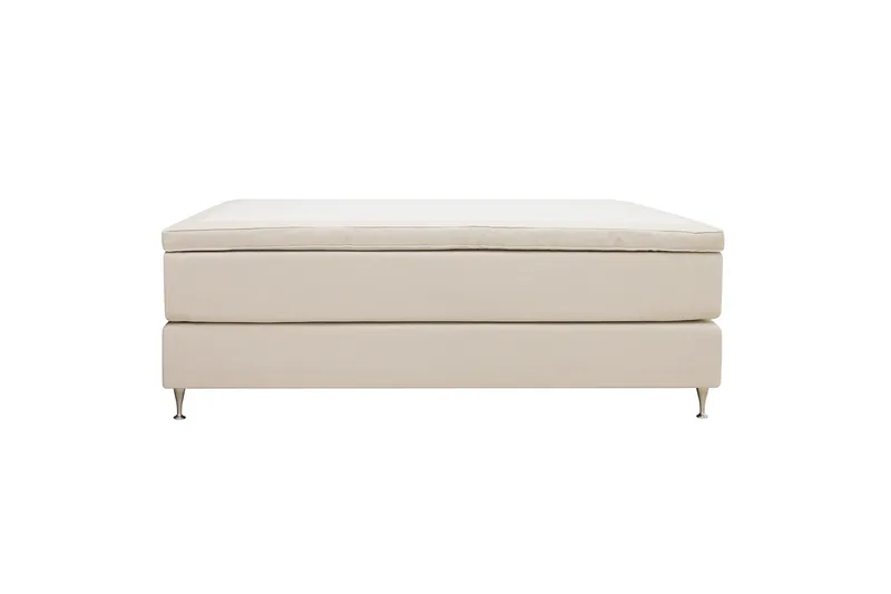 Hilton Premium Kontinentalsäng 160x200 cm - Ljusbeige Tyg - Möbler - Säng - Kontinentalsäng