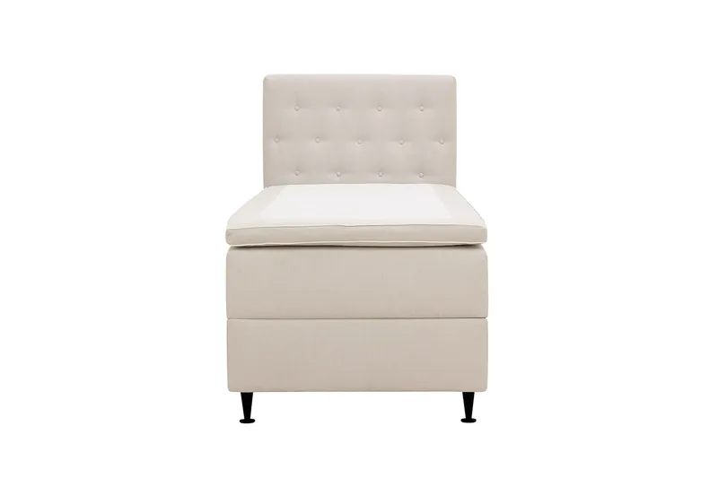 Hilton Plus Komplett Sängpaket med Förvaring 90x200 cm - Ljusbeige - Möbler - Säng - Kontinentalsäng