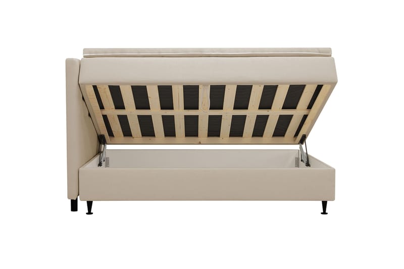 Hilton Plus Komplett Sängpaket med Förvaring 120x200 cm - Beige - Möbler - Säng - Kontinentalsäng