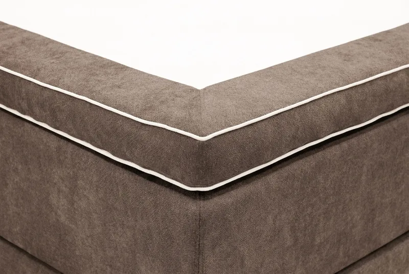 Hilton Premium Kontinentalsäng 160x200 cm - Brun Tyg - Möbler - Säng - Kontinentalsäng