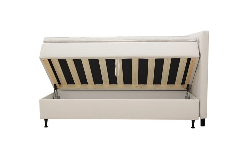 Hilton Plus Komplett Sängpaket med Förvaring 160x200 cm - Ljusbeige - Möbler - Säng - Kontinentalsäng