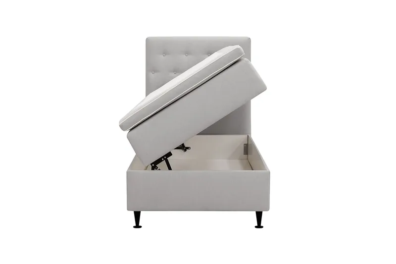 Hilton Plus Komplett Sängpaket med Förvaring 90x200 cm - Grå - Möbler - Säng - Kontinentalsäng