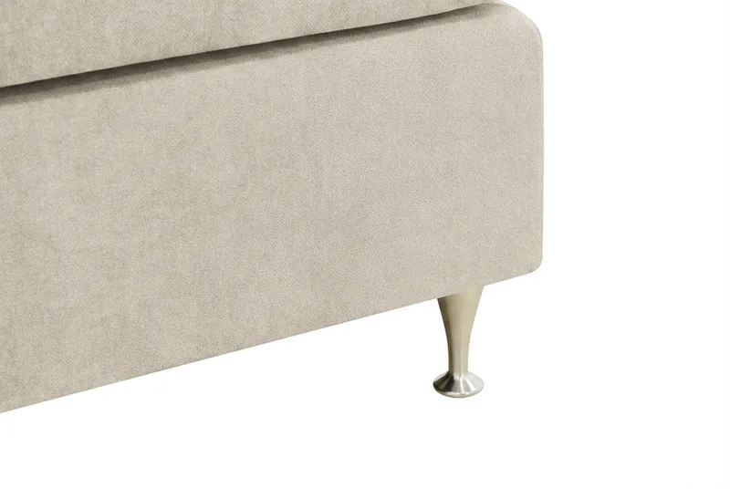 Hilton Premium Komplett Sängpaket 180x200 cm Kontinentalsäng med Sänggavel - Beige Tyg - Möbler - Säng - Kontinentalsäng