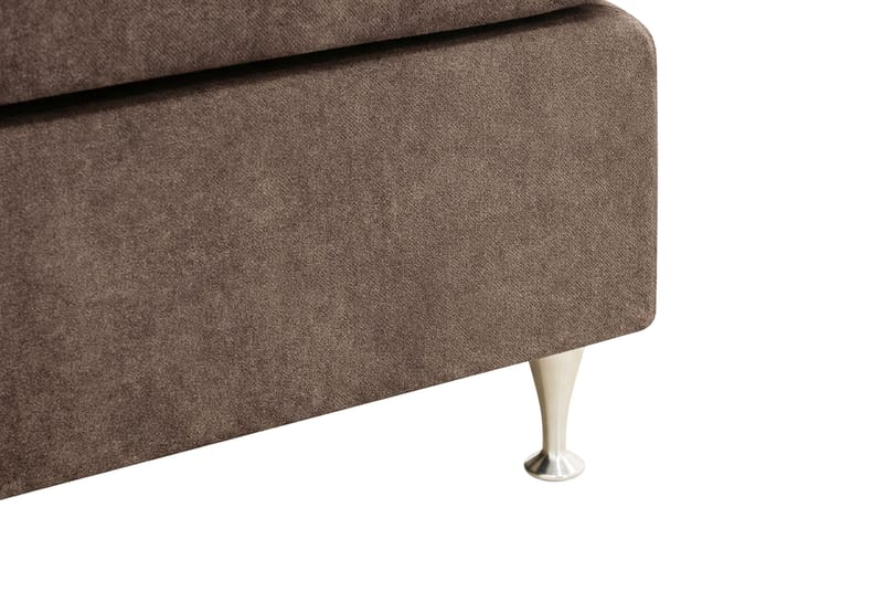 Hilton Premium Komplett Sängpaket 180x200 cm Kontinentalsäng med Sänggavel - Brun Tyg - Möbler - Säng - Kontinentalsäng