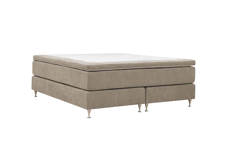 Hilton Premium Kontinentalsäng 160x200 cm - Ljusbrun Tyg - Möbler - Säng - Kontinentalsäng