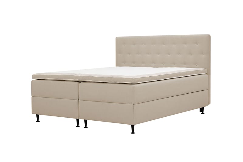 Hilton Plus Komplett Sängpaket med Förvaring 160x200 cm - Beige - Möbler - Säng - Kontinentalsäng