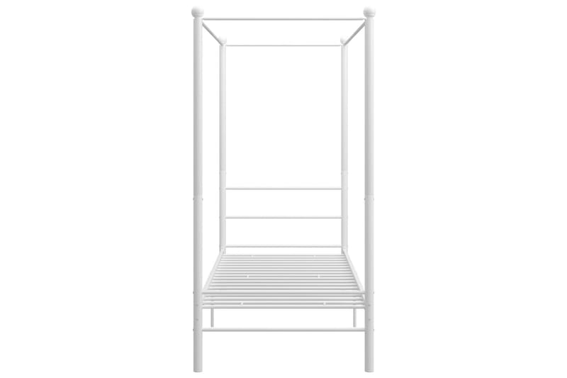 Himmelsäng vit metall 90x200 cm - Vit - Möbler - Säng - Himmelsäng
