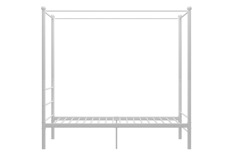 Himmelsäng vit metall 90x200 cm - Vit - Möbler - Säng - Himmelsäng