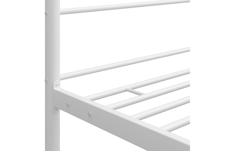 Himmelsäng vit metall 90x200 cm - Vit - Möbler - Säng - Himmelsäng