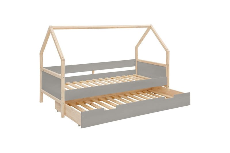 Himmelsäng Loft24 Himmelsäng Square Line Grå - Möbler - Säng - Himmelsäng