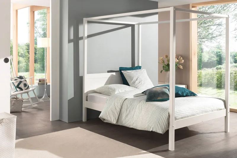 Pirue Himmelsäng - Trä/Vit - Möbler - Säng - Himmelsäng