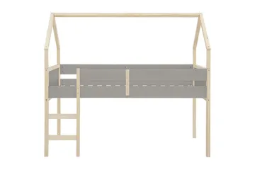 Himmelsäng Square Line Grå, 205x96x184 cm - Grå, 205x96x184 cm - Möbler - Säng - Himmelsäng