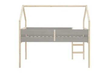 Himmelsäng Square Line Grå, 205x96x184 cm - Grå, 205x96x184 cm - Möbler - Säng - Himmelsäng