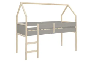 Himmelsäng Square Line Grå, 205x96x184 cm - Grå, 205x96x184 cm - Möbler - Säng - Himmelsäng