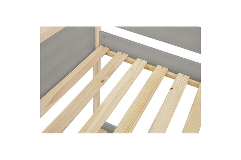 Himmelsäng Square Line Grå, 205x96x184 cm - Grå, 205x96x184 cm - Möbler - Säng - Himmelsäng