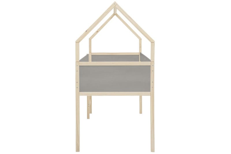 Himmelsäng Square Line Grå, 205x96x184 cm - Grå, 205x96x184 cm - Möbler - Säng - Himmelsäng