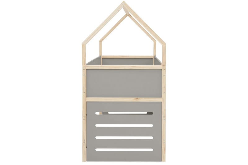 Himmelsäng Square Line med panel Grå - Grå - Möbler - Säng - Himmelsäng