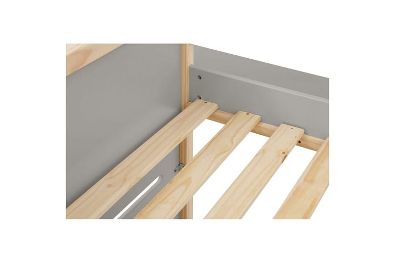 Himmelsäng Square Line med panel Grå - Grå - Möbler - Säng - Himmelsäng