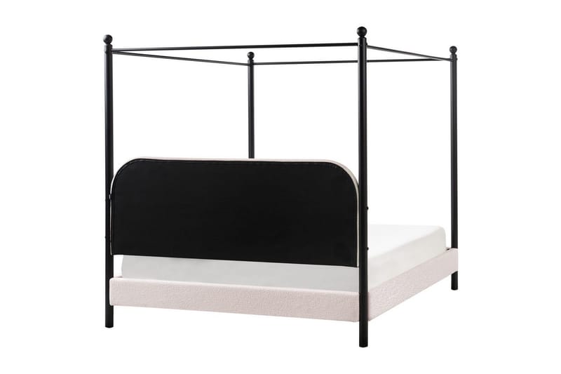 Himmelssäng Dannemois - Beige, svart, 160x200 cm - Möbler - Säng - Himmelsäng