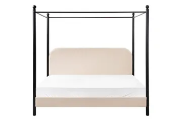 Himmelssäng Dannemois - Beige, svart, 180x200 cm - Möbler - Säng - Himmelsäng