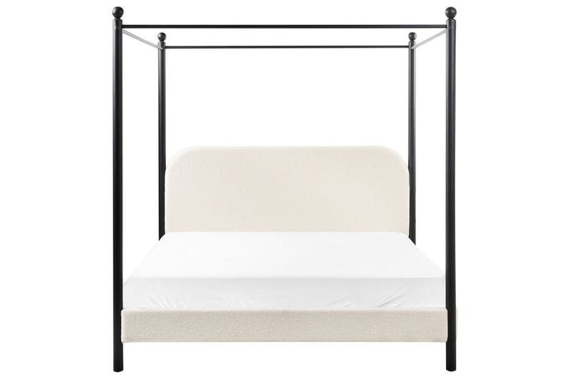 Himmelssäng Dannemois - Vit, Svart, 160x200 cm - Möbler - Säng - Himmelsäng