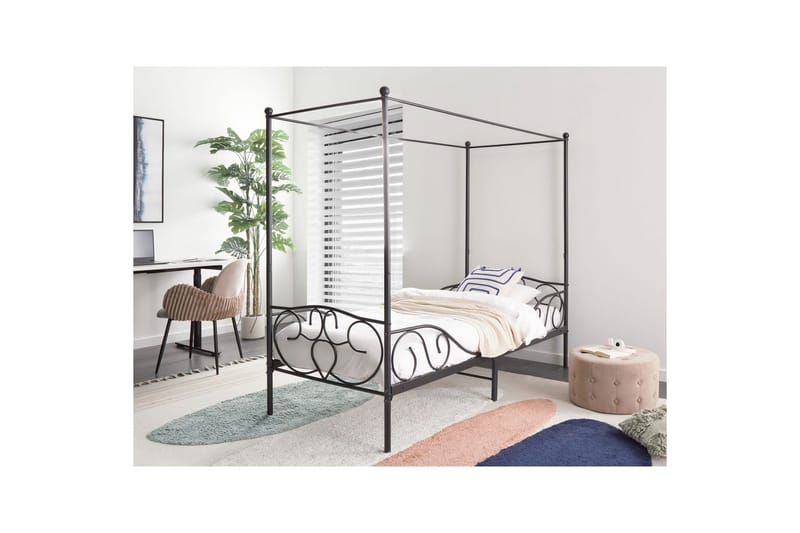 Himmelssäng Sormery - Svart - Möbler - Säng - Himmelsäng