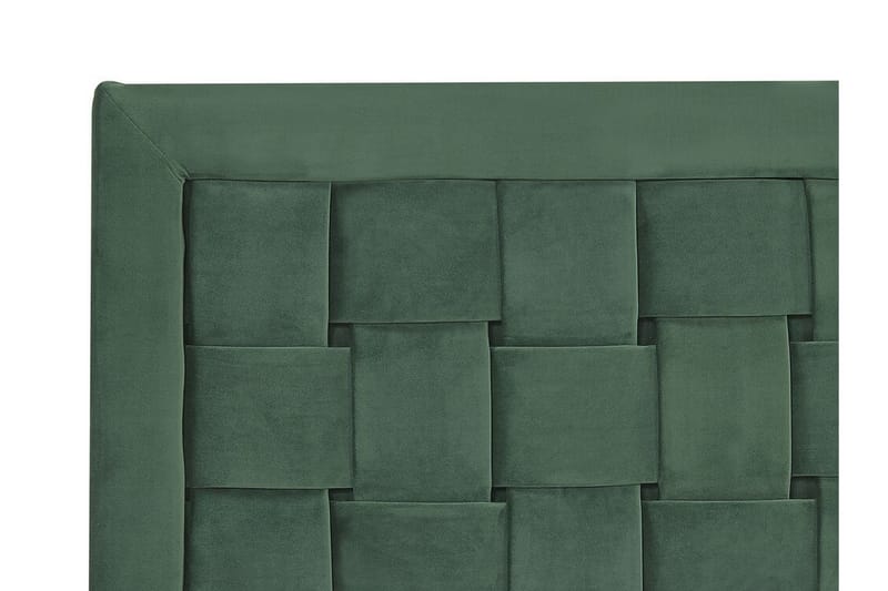 Holabo Säng 160x200 cm - Grön/Sammet - Sängram & sängstomme