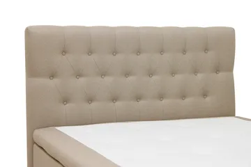 HVILA Classic Komplett Sängpaket 120x200 cm Kontinentalsäng med diamant sänggavel - Beige - Möbler - Säng - Komplett sängpaket