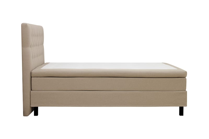 HVILA Classic Komplett Sängpaket 120x200 cm Kontinentalsäng med diamant sänggavel - Beige - Möbler - Säng - Komplett sängpaket