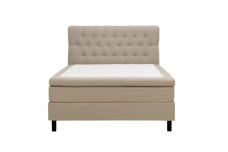 HVILA Classic Komplett Sängpaket 120x200 cm Kontinentalsäng med diamant sänggavel, Beige