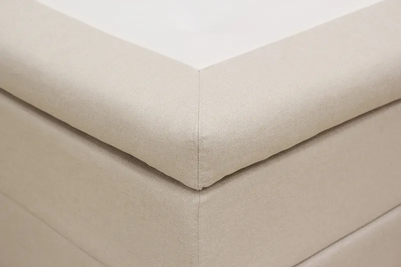 HVILA Classic Komplett Sängpaket 120x200 cm Kontinentalsäng med rutad sänggavel - Beige - Möbler - Säng - Komplett sängpaket