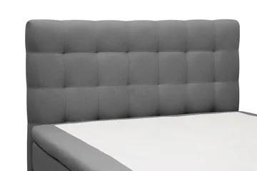 HVILA Classic Komplett Sängpaket 120x200 cm Kontinentalsäng med rutad sänggavel - Grå - Möbler - Säng - Komplett sängpaket