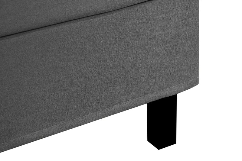 HVILA Classic Komplett Sängpaket 120x200 cm Kontinentalsäng med rutad sänggavel - Grå - Möbler - Säng - Komplett sängpaket